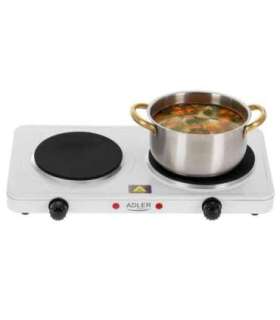 Adler Hot Plate AD 6520 Number of burners/cooking zones 2 White Electric