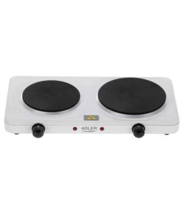 Adler Hot Plate AD 6520 Number of burners/cooking zones 2 White Electric