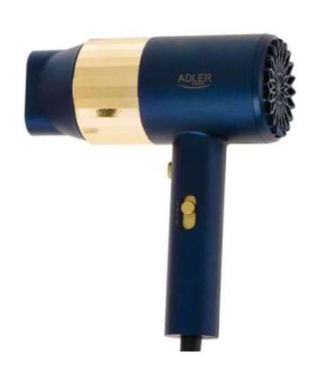 Adler Hair dryer AD 2280 1800 W Number of temperature settings 3 Blue/Gold