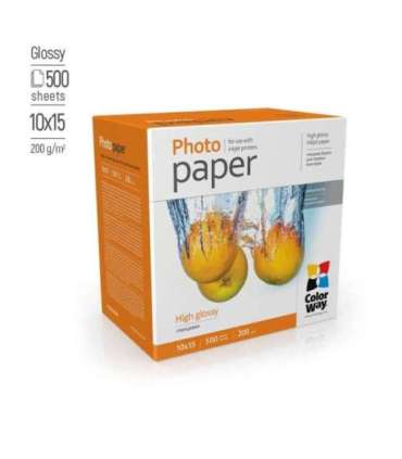 ColorWay Photo Paper, 500 sheets 200 g/m² 10x15 High Glossy