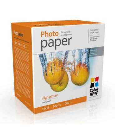 ColorWay Photo Paper, 500 sheets 200 g/m² 10x15 High Glossy