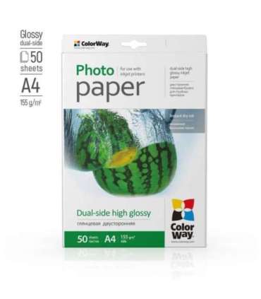 ColorWay Photo Paper, 50 sheets 155 g/m² A4 Dual-side High Glossy