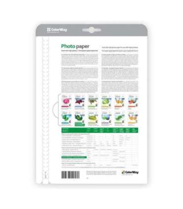 ColorWay Photo Paper, 50 sheets 155 g/m² A4 Dual-side High Glossy