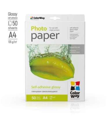 ColorWay Photo Paper, 50 sheets 135 g/m² A4 Glossy