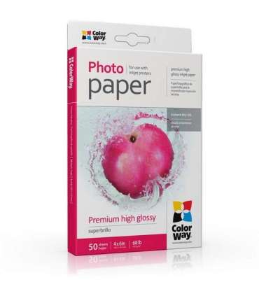 ColorWay Photo Paper, 50 sheets 255 g/m² 10x15 Premium High Glossy
