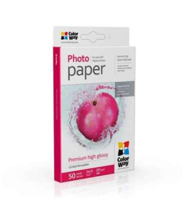 ColorWay Photo Paper, 50 sheets 255 g/m² 10x15 Premium High Glossy