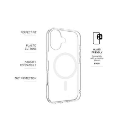Fixed Back cover Apple iPhone 17 TPU/PC Transparent MagPure