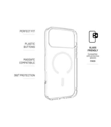Fixed Back cover Apple iPhone 17 Pro Max TPU/PC Transparent MagPure