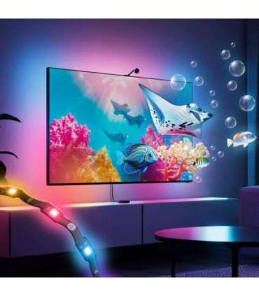 Nanoleaf 4D V2 TV Screen Mirror + Light Strips Kit (for TV & Monitor up to 65'')|24 W|Multicolor RGB