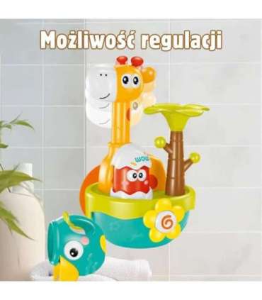 WOOPIE BABY Zabawka do Kąpieli Żyrafa z Lejkiem na Przyssawke
