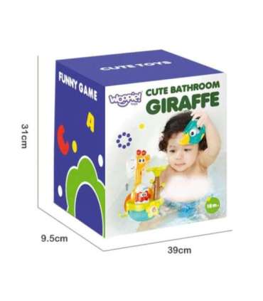 WOOPIE BABY Zabawka do Kąpieli Żyrafa z Lejkiem na Przyssawke