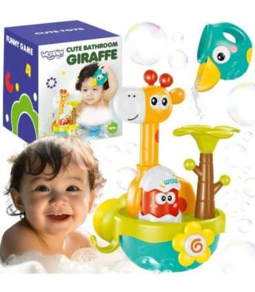WOOPIE BABY Zabawka do Kąpieli Żyrafa z Lejkiem na Przyssawke