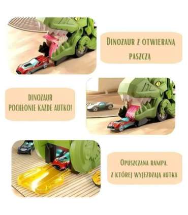 WOOPIE Zestaw Pojazdów Tor Dinozaur Pożeracz