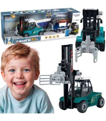 WOOPIE Wózek Widłowy Zaciskowy z Przyczepą Dźwięki Światła