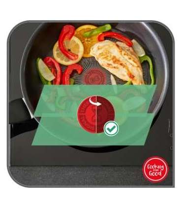 TEFAL Pan G2550572 Unlimited Frying Diameter 26 cm Suitable for induction hob Fixed handle Black - Noir