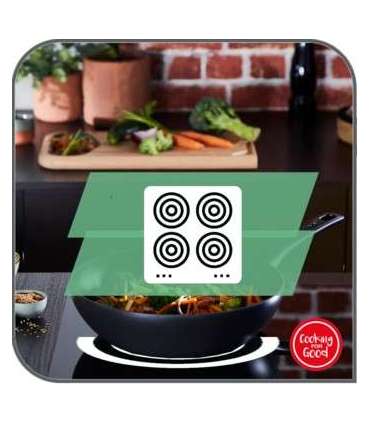 TEFAL Pan G2550572 Unlimited Frying Diameter 26 cm Suitable for induction hob Fixed handle Black - Noir