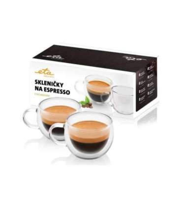 ETA Espresso cups ETA518091000 For espresso coffee 2 pc(s) Dishwasher proof Glass