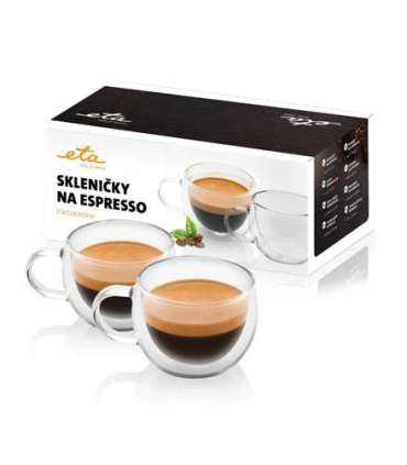 ETA Espresso cups ETA518091000 For espresso coffee 2 pc(s) Dishwasher proof Glass