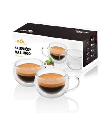 ETA Lungo cups ETA518091010 For coffee 2 pc(s) Dishwasher proof Glass