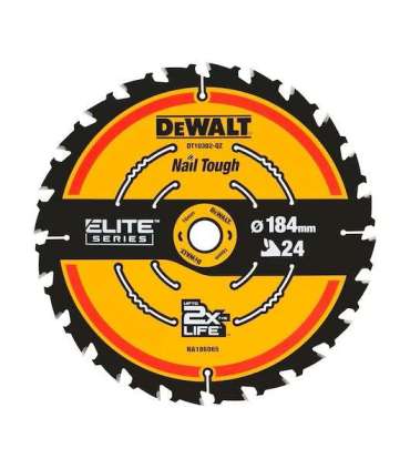 DT10302-QZ EXTREME 2nd Fix Circular Saw Blade 184mm 16mm Bore 24T