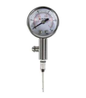 Pure2Improve Pressure Gauge Silver
