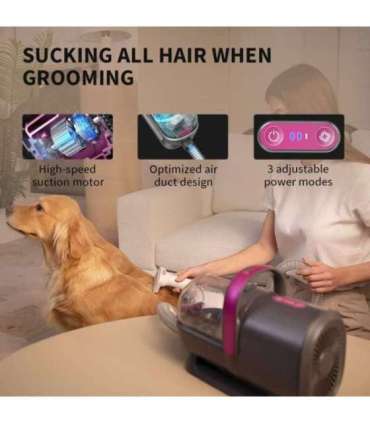 PETKIT Air Clipper Pet Grooming Vacuum Kit 5in1 LM4 Grey/White