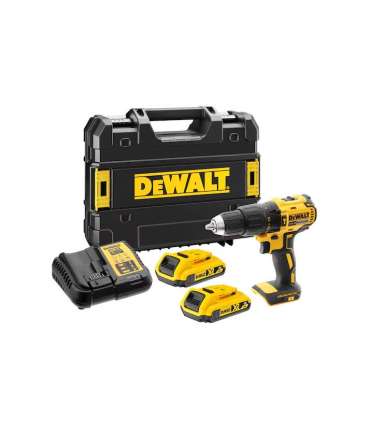 18V XR Brushless Hammer Drill Driver - 2 X 2Ah Batteries DCD778D2T-QW 340 W