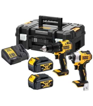 DEWALT 18V XR Brushless Twin Kit - 2 X 4Ah DCK2062M2T-QW