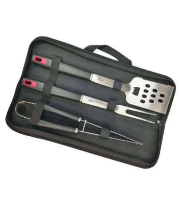 Adler Grill Utensil Set with Carrying Case AD 6727 Grill Cutlery Set 4 pc(s) Stainless Steel/Black