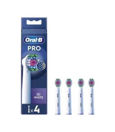 Oral-B Replaceable toothbrush heads EB18-4 3D White Pro Heads For adults Number of brush heads included 4 |