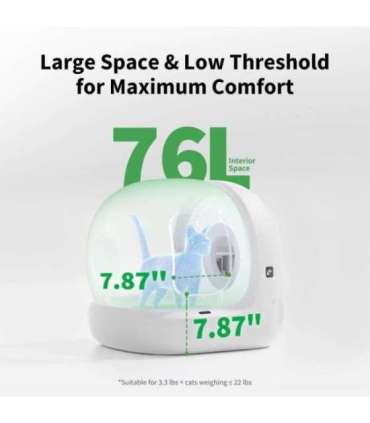 PETKIT Automatic Cat Litter Box Pura MAX 2 480 x 480 x 520 cm White