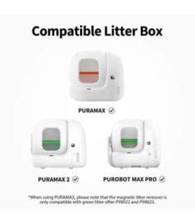 PETKIT Pura Max 2 Mineral Sand Litter, Green + Magnetic Cat Litter Remover Green