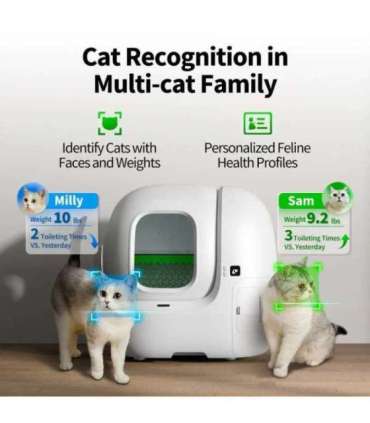 PETKIT Automatic Cat Litter Box PUROBOT MAX Pro White
