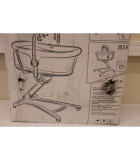 SALE OUT. CHICCO Baby Hug 4 in 1 Glacial Multifunctional Crib, Gray Chicco DAMAGED PACKAGING, SCRATCHED ON LEGS