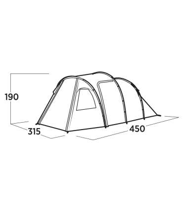 Easy Camp Family tent Hidra 5 5 person(s) Green