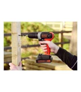 BLACK & DECKER Cordless Drill Driver BCD001C2-QW 18 V 2x1.5 Ah Lithium