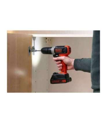 BLACK & DECKER Cordless Drill Driver BCD001C2-QW 18 V 2x1.5 Ah Lithium