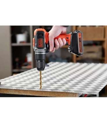 BLACK & DECKER Cordless Drill/Driver with  2.0 Ah/4.0 Ah Battery BCD003MEM2K-QW 18 V 2.0/4.0 Ah Lithium