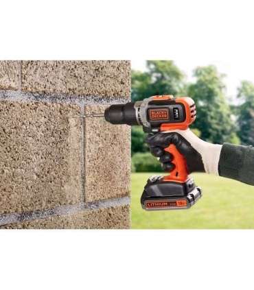BLACK & DECKER Cordless Drill/Driver with  2.0 Ah/4.0 Ah Battery BCD003MEM2K-QW 18 V 2.0/4.0 Ah Lithium