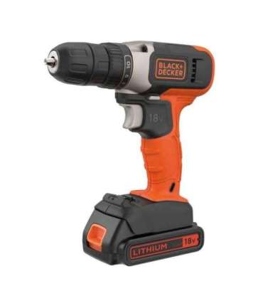 BLACK & DECKER Cordless Drill Driver BCD001C1-QW 18 V 1.5 Ah Lithium