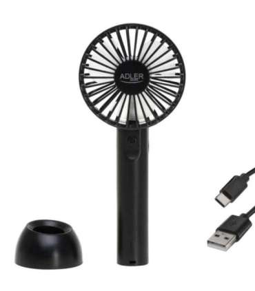 Adler Mini USB Fan AD 7338 Desk fan Black Diameter 7 cm Number of speeds 3