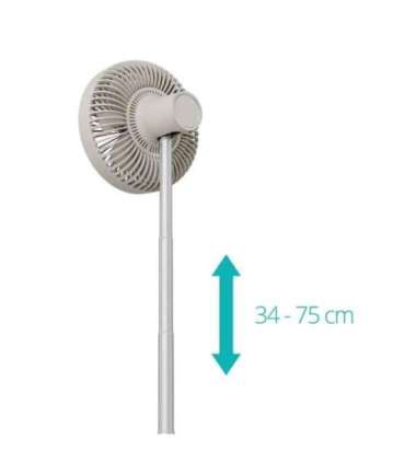 Duux Fan Rize Flex Stand Fan Greige Diameter 21 cm Number of speeds 4 Oscillation 10 W