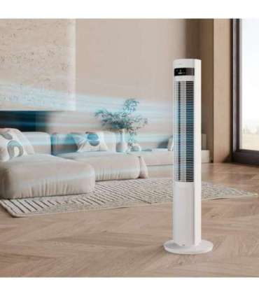 Duux Fan Elevate Tower Fan White Diameter 29 cm Number of speeds 12 Oscillation 4-40 W