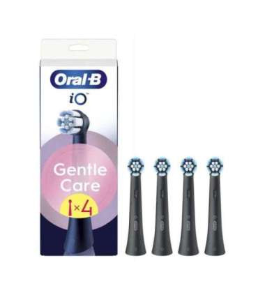 Oral-B Replaceable toothbrush heads iO GentleCare Heads For adults Number of brush heads included 4 Black