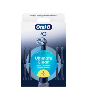 Oral-B Replaceable toothbrush heads iO UltimateClean Heads For adults Number of brush heads included 8 Black