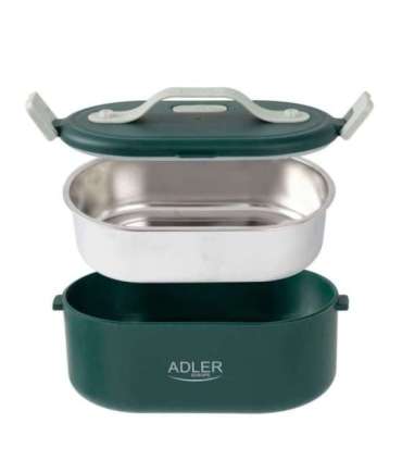 Adler Electric lunch box with thermal bag AD 4522 0.8 L Plastic/Stainless steel Green Lid included