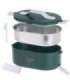 Adler Electric lunch box with thermal bag AD 4522 0.8 L Plastic/Stainless steel Green Lid included