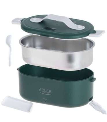 Adler Electric lunch box with thermal bag AD 4522 0.8 L Plastic/Stainless steel Green Lid included