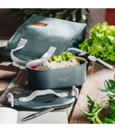 Adler Electric lunch box with thermal bag AD 4522 0.8 L Plastic/Stainless steel Green Lid included