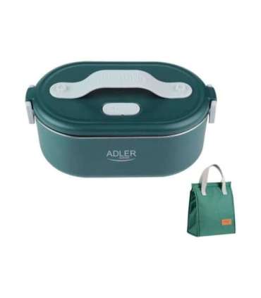 Adler Electric lunch box with thermal bag AD 4522 0.8 L Plastic/Stainless steel Green Lid included